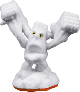White Flocked Stump Smash