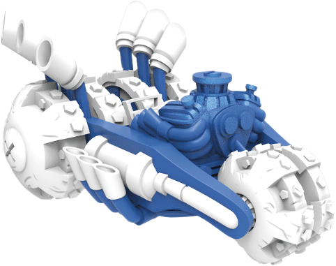 Power Blue Gold Rusher